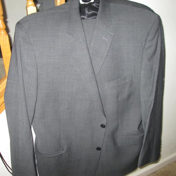 Suit, Men's, Jacket 52 R, Pants 40 R, with Pronto Uomo Shirt and Pocket Square - Picture 2 of 12